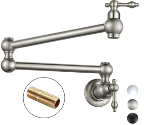 Top 10 Topffüller Wasserhähne, die Sie online kaufen können 16 8 WOWOW Pot Filler Faucet Wall Mount Brass Faucets Kitchen Commercial Faucet Folding