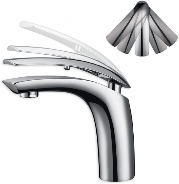 Chrom Wasserhahn Bad Waschtisch Armatur Waschbecken Einhebelmischer Waschtischarmatur Mischbatterie 3 15 Armatur Waschbecken Einhebelmischer Waschtischarmatur Mischbatterie Waschbeckenarmatur für Bad 1