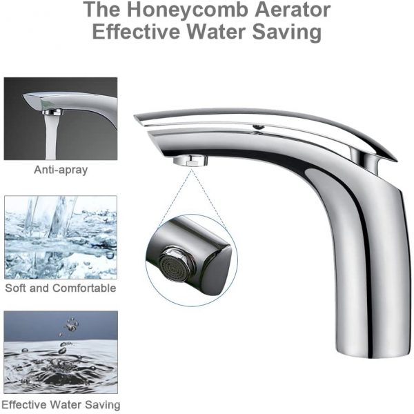 Chrom Wasserhahn Bad Waschtisch Armatur Waschbecken Einhebelmischer Waschtischarmatur Mischbatterie 5 15 Armatur Waschbecken Einhebelmischer Waschtischarmatur Mischbatterie Waschbeckenarmatur für Bad 2