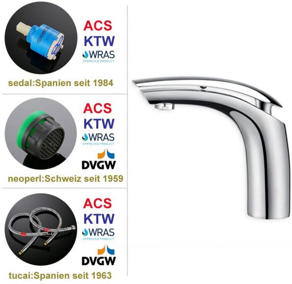 Chrom Wasserhahn Bad Waschtisch Armatur Waschbecken Einhebelmischer Waschtischarmatur Mischbatterie 7 15 Armatur Waschbecken Einhebelmischer Waschtischarmatur Mischbatterie Waschbeckenarmatur für Bad 3