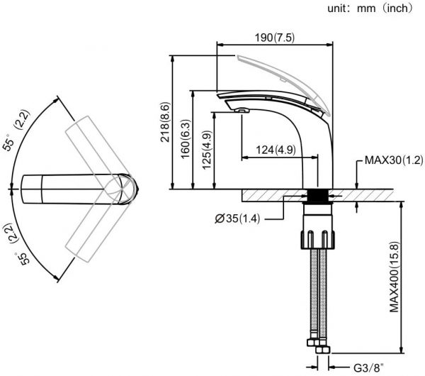 Chrom Wasserhahn Bad Waschtisch Armatur Waschbecken Einhebelmischer Waschtischarmatur Mischbatterie 13 15 Armatur Waschbecken Einhebelmischer Waschtischarmatur Mischbatterie Waschbeckenarmatur für Bad 6