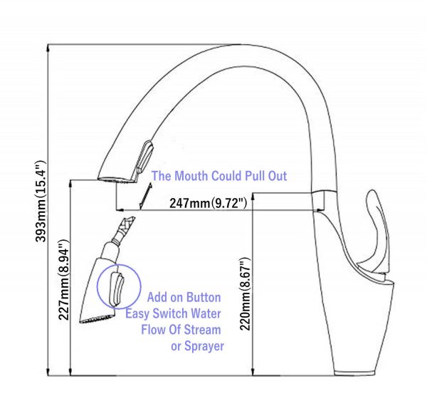 Küchenarmaturen Nickel gebürstet Einhandhebel Ziehen 1-Loch-Halterung Zeitgenössisch Spültischarmatur Gewerblicher 5 18 Küchenarmaturen Nickel gebürstet Einhandhebel Ziehen 1 Loch Halterung Zeitgenössisch 3