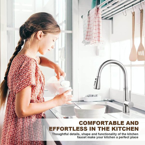 ARCORA Wasserhahn Küche Ausziehbar, 3 Wasserstrahlarten Armatur Küche 9 arcora wasserhahn küche ausziehbar