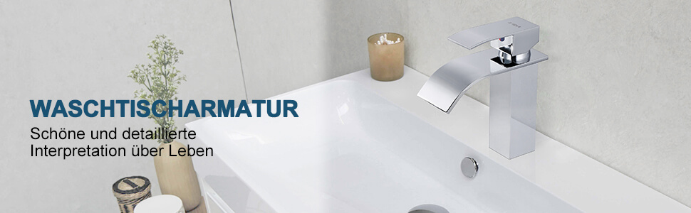 ARCORA Chrom Wasserfall Waschtisch Mischbatterie aus Edelstahl 23 arcora chrom wasserfall waschtisch mischbatterie aus edelstahl 9