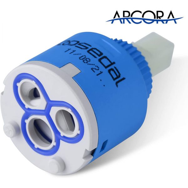 ARCORA Keramikkartuschenhahn für Küchenarmatur und Waschtischarmatur, 40MM arcora keramikkartuschenhahn fuer kuechenarmatur und waschtischarmatur 35mm 40mm 5