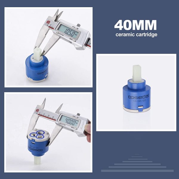 ARCORA Keramikkartuschenhahn für Küchenarmatur und Waschtischarmatur, 40MM 3 arcora keramikkartuschenhahn fuer kuechenarmatur und waschtischarmatur 35mm 40mm 8