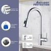 ARCORA Küchenarmatur ausziehbar, Hochdruck Wasserhahn Küche 360° schwenkbar Armatur Küche aus Edelstahl Mischbatterie Küche mit keramischer Kartusche auslaufsicher 2 Strahlarten Chrome 11 arcora kuechenarmatur ausziehbar hochdruck wasserhahn kueche 360 schwenkbar armatur kueche aus edelstahl mischbatterie kueche mit keramischer kartusche auslaufsicher 2 strahlarten chrome 8