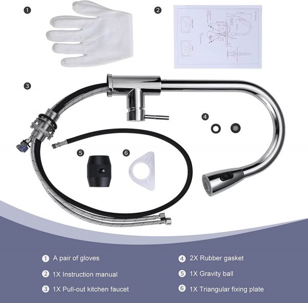 ARCORA Küchenarmatur ausziehbar, Hochdruck Wasserhahn Küche 360° schwenkbar Armatur Küche aus Edelstahl Mischbatterie Küche mit keramischer Kartusche auslaufsicher 2 Strahlarten Chrome 18 arcora kuechenarmatur ausziehbar hochdruck wasserhahn kueche 360 schwenkbar armatur kueche aus edelstahl mischbatterie kueche mit keramischer kartusche auslaufsicher 2 strahlarten chrome 9