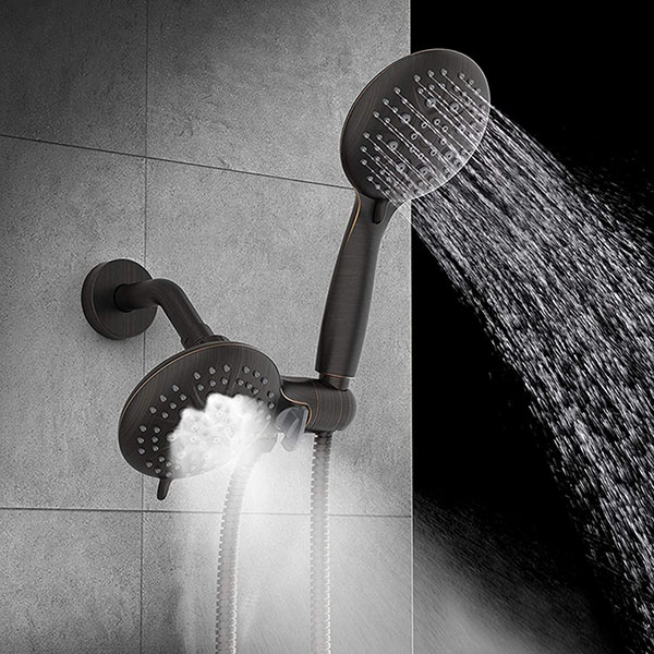 Erhöhen Sie Ihr Duscherlebnis mit einem Duschhahn aus gebürstetem Nickel mit Umschalter 4 Brushed Nickel Shower Faucet with Diverter