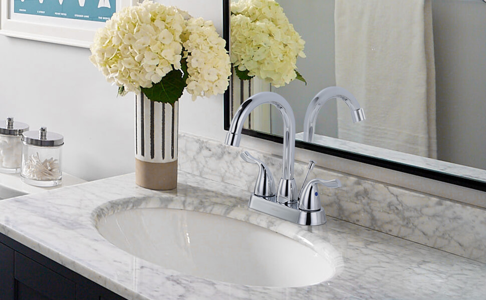 Die beste Wahl: Centerset Badezimmer Wasserhahn mit Ablaufmontage 6 arcora 4 inch centerset chromel bathroom sink faucet with drain assembly 3 1