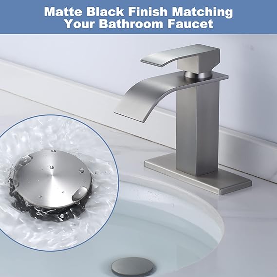 arcora brushed gold bathroom sink pop up drain with overflow