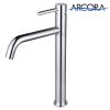 18 2311601 ARCORA Becken Wasserhahn Edelstahl Chrom High Arc