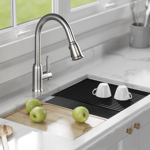 ARCORA Top Rated Pull Down Küchenarmaturen Nickel gebürstet 4
