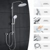 Arcora Thermostatic Shower System Chrome With Rainfall Shower 1