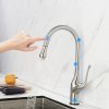 Touchless Kitchen Faucet Brushed Nickel Kitchen Faucet nga adunay Pull Down Sprayer Motion Sensor Sink Faucet 1