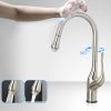 Touchless Kitchen Faucet Brushed Nickel Kitchen Faucet nga adunay Pull Down Sprayer Motion Sensor Sink Faucet 6