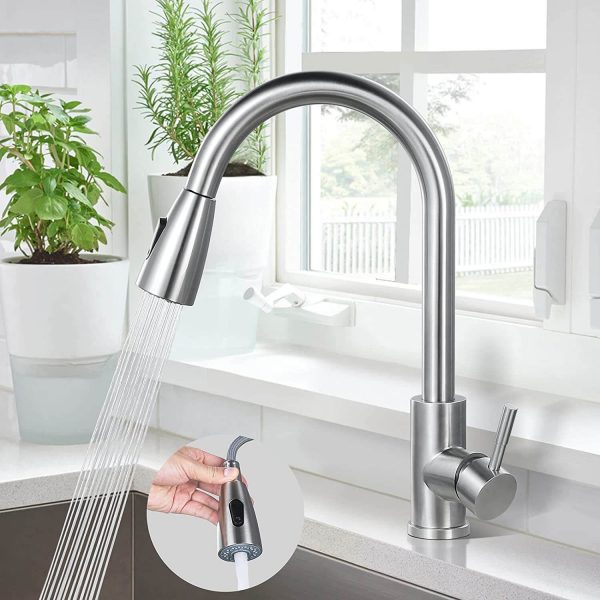 arcora wasserhahn kueche mit brause 3