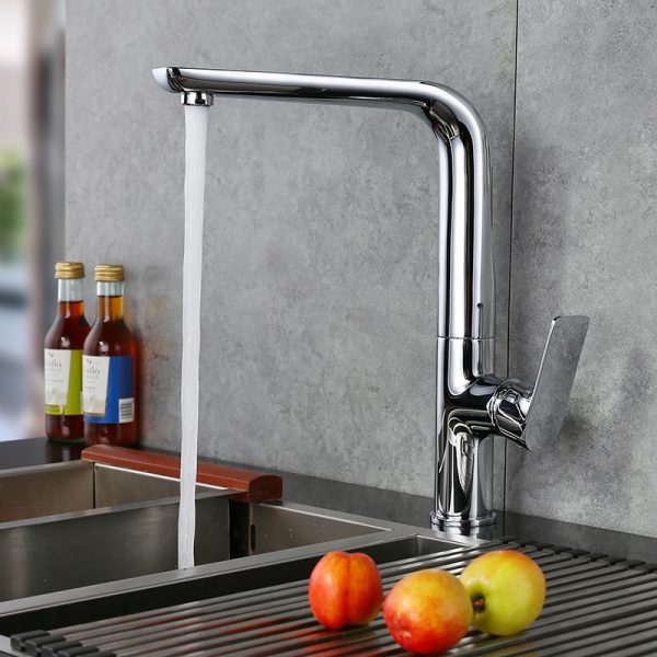 6 Kitchen Faucet Chrome 90 Degree