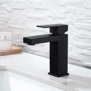 Robinet de lavabo robinet noir robinet de salle de bain lavabo mélangeur de lavabo, robinet de salle de bain robinet en cuivre
