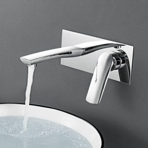 40 3Single Handle Wall Mount Bathroom Faucet Chrome 600x600 1