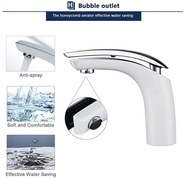 5 Homelody Weiß Wasserhahn Bad 3