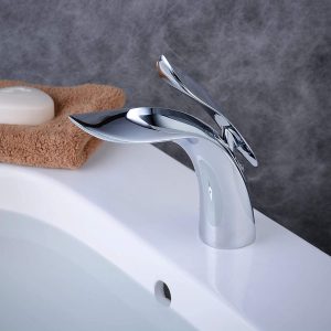 Einhebel-Waschtischmischer Bad Wasserhahn Waschbeckenarmatur Waschbecken Badezimmer Chrom