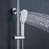 Thermostatic Shower System Polish Chrome Rainfall Shower Head with Handheld Sprayer Set 1 5