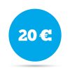 20 euro sign icon