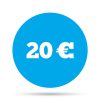 20 euro sign icon