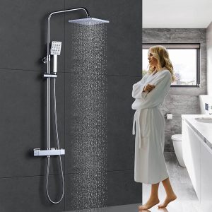 ARCORA Duschsystem mit Термостат Verstellbare Stange Duschset