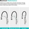 arcora einhebelmischer kuechenarmatur mit 4 wasserstrahlen abnehmbar