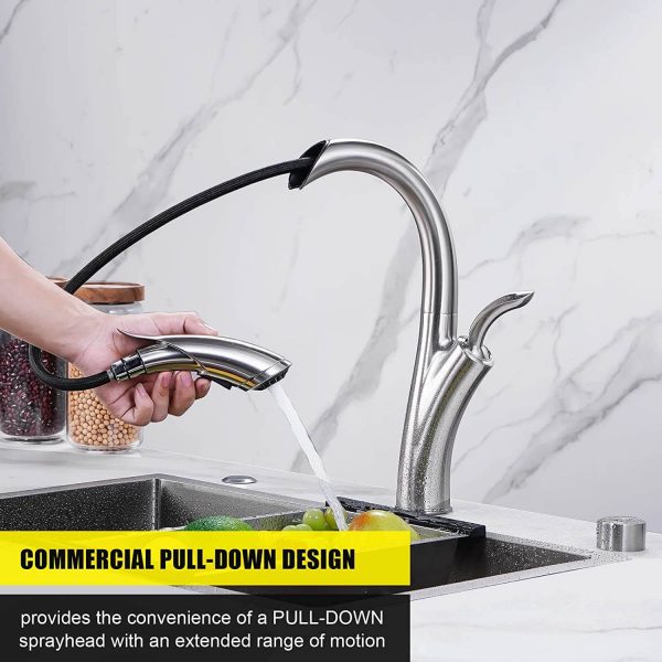 commercial single handle kitchen faucet 5