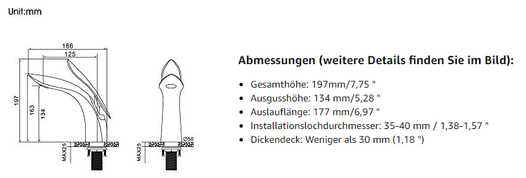 matt schwarze einhebelmische wasserhahn bad 1