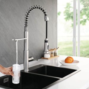 arcora 3 wege spiralfeder kuechenarmatur mit brausekopf trinkwasserhahn 1