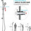 arcora chrom eingebautes thermostat duschsystem mit regendusche 2