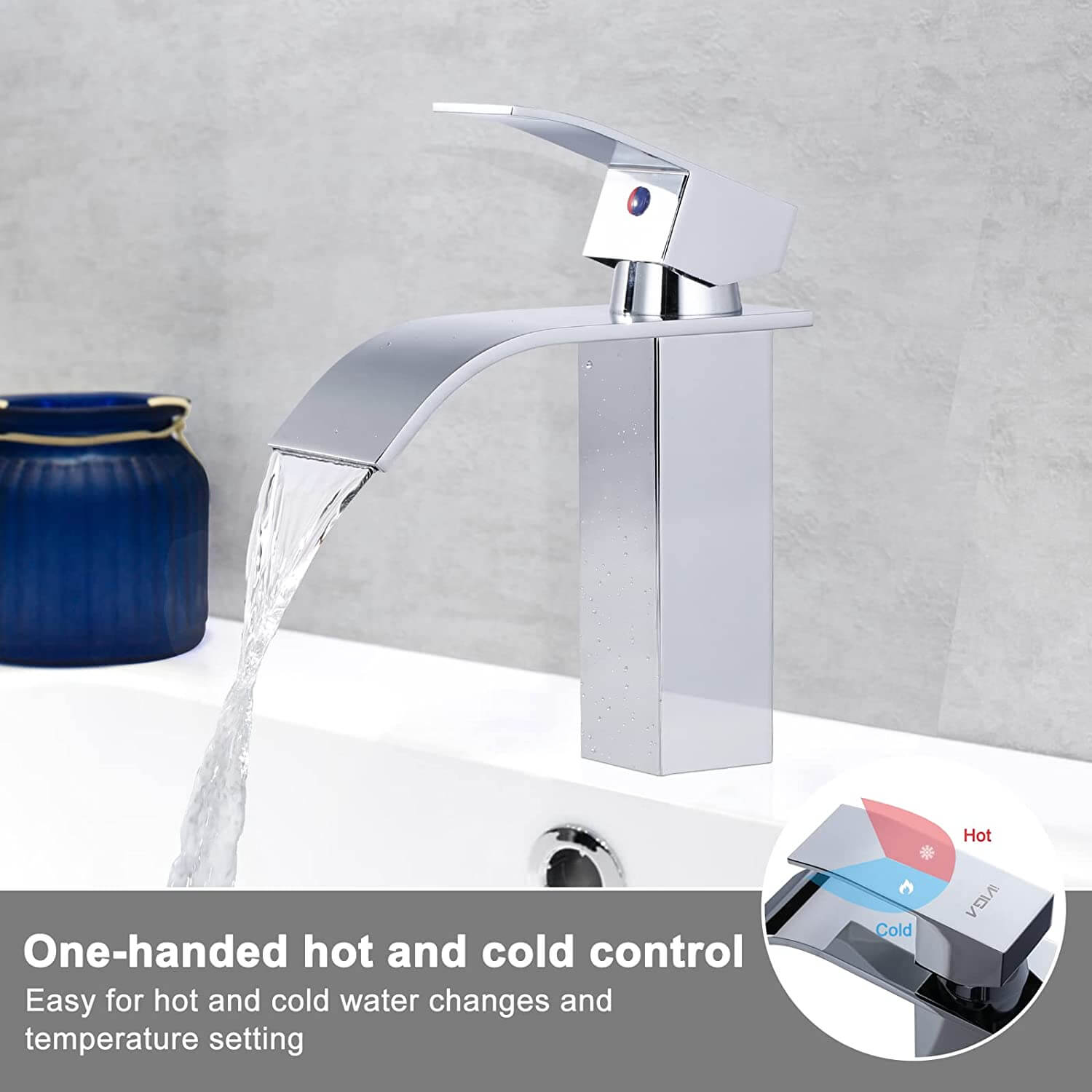 arcora chrom wasserfall waschtisch mischbatterie aus edelstahl 4