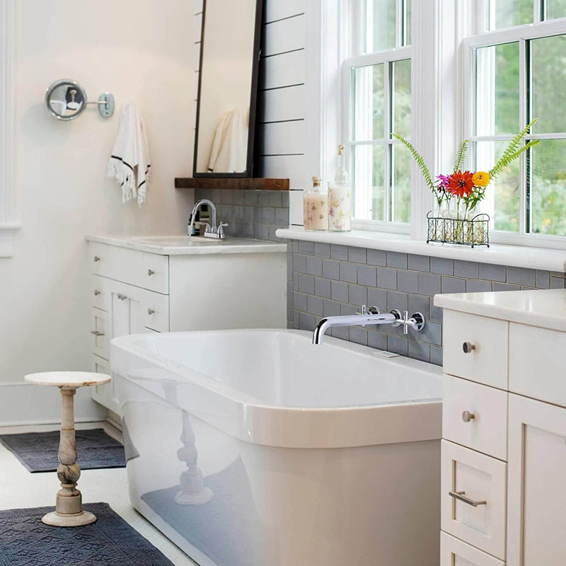 Chrome Wall Mount Tub Filler1 1