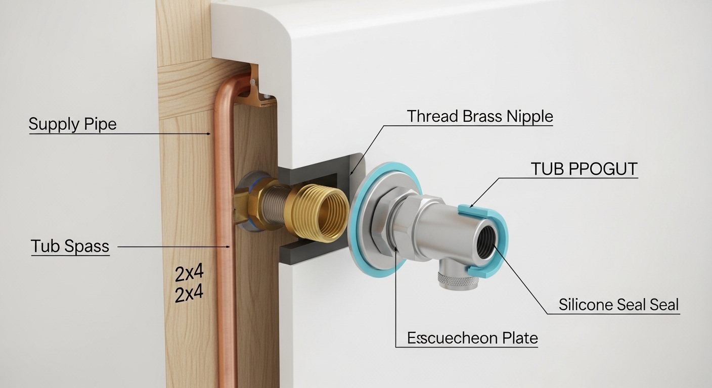 tub spout pipe replacement